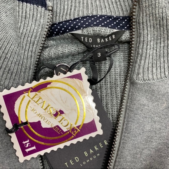 Ted Baker London Patrik Slim Fit Zip Sweater - Picture 6 of 7